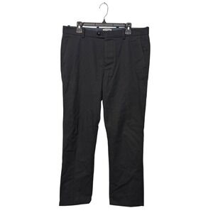 Gustin Duck Canvas Chino Pants Mens 36 Charcoal Gray Straight Button Fly USA